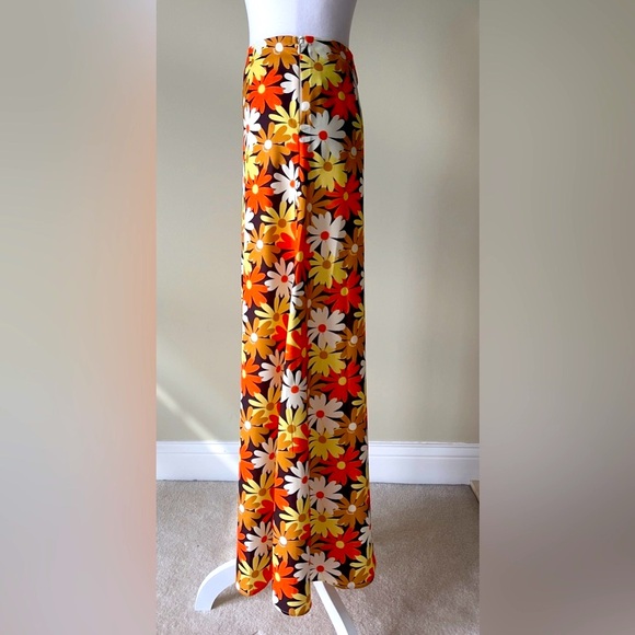 COLLUSION Satin Floral Print Column Maxi Skirt in Multi Color Size 2 EUC - Picture 7 of 9